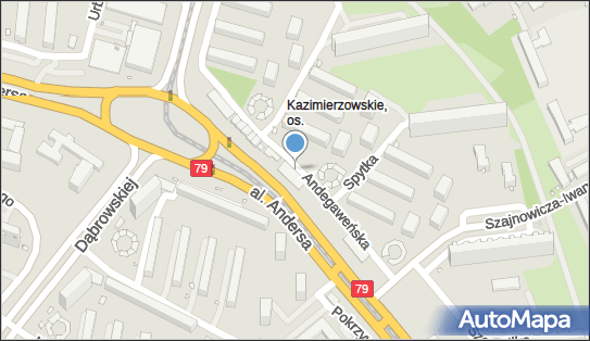 Paczkomat InPost KRA297M, os. Kazimierzowskie 22, Kraków 31-842