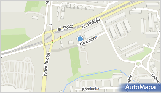 Paczkomat InPost KRA317M, Na Łąkach 7, Kraków 31-586