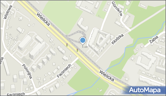 Paczkomat InPost KRA70BAPP, Górników 50, Kraków 30-816