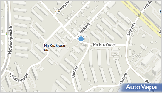 Paczkomat InPost KRA74M, Na Kozłówce 10, Kraków 30-664
