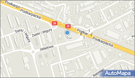 Paczkomat InPost KRO04BAPP, Podkarpacka 3a, Krosno 38-400