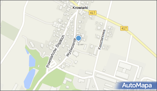 Paczkomat InPost KRR01M, Wyzwolenia 13, Krowiarki 47-494