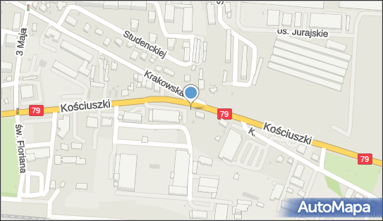 Paczkomat InPost KRZ02A, Kościuszki 54, Krzeszowice 32-065