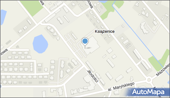 Paczkomat InPost KSE01M, Młodości 6, Książenice 05-825