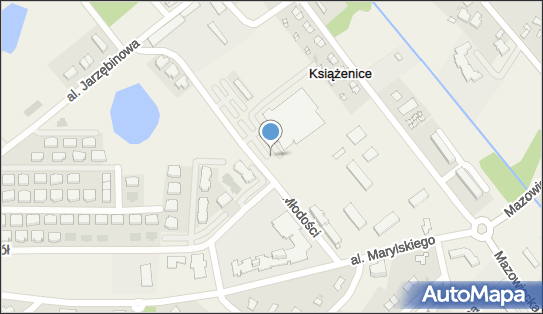 Paczkomat InPost KSE01M, Młodości 6, Książenice 05-825