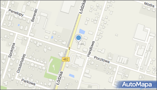 Paczkomat InPost KSR01HP, Pocztowa 1, Ksawerów 95-054