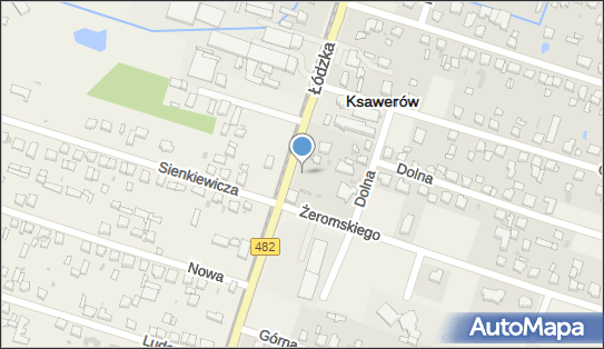 Paczkomat InPost KSR01M, Łódzka 165, Ksawerów 95-054