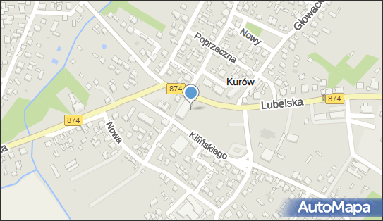 Paczkomat InPost KUR01N, Lubelska 4, Kurów 24-170
