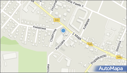 Paczkomat InPost KWA02N, Janusza Korczaka 2, Kąty Wrocławskie 55-080