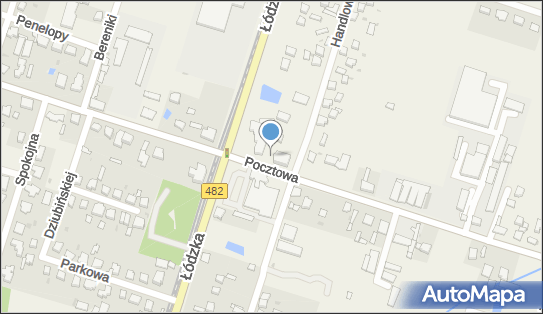 Paczkomat InPost KWX01N, Pocztowa 1, Ksawerów 95-054