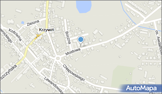 Paczkomat InPost KYW01BAPP, Mostowa 3, Krzywiń 64-010