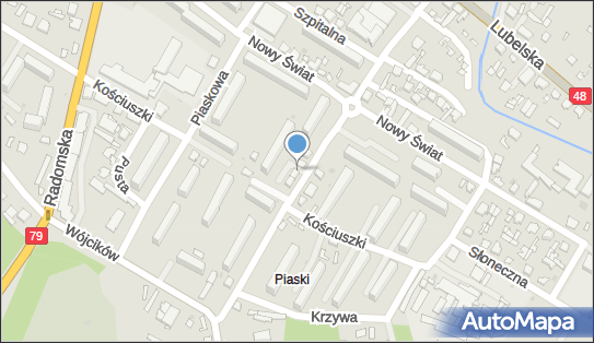 Paczkomat InPost KZC01M, Hamernicka 10E, Kozienice 26-900