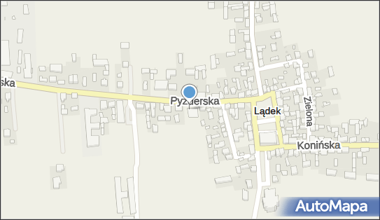 Paczkomat InPost LAD01A, Pyzderska 7, Lądek 62-406