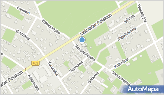 Paczkomat InPost LAS13M, Sandomierska 2, Łask 98-100