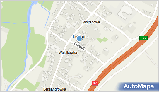 Paczkomat InPost LBE02M, Lubień 834, Lubień 32-433