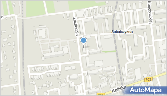 Paczkomat InPost LEC07M, Zachodnia 19a, Łęczyca 99-101