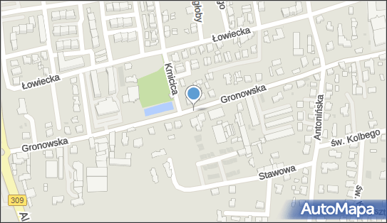 Paczkomat InPost LES13M, Gronowska 22, Leszno 64-100