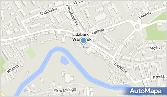 Paczkomat InPost LID01N, Wysokiej Bramy 25, Lidzbark Warmiński 11-100