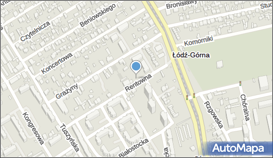 Paczkomat InPost LOD03APP, Rentowna 9, Łódź 93-310