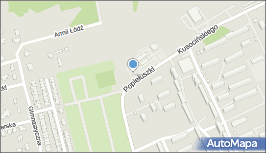 Paczkomat InPost LOD11A, Kusocińskiego 143, Łódź 94-054