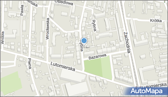 Paczkomat InPost LOD137M, Rybna 1, Łódź 91-055