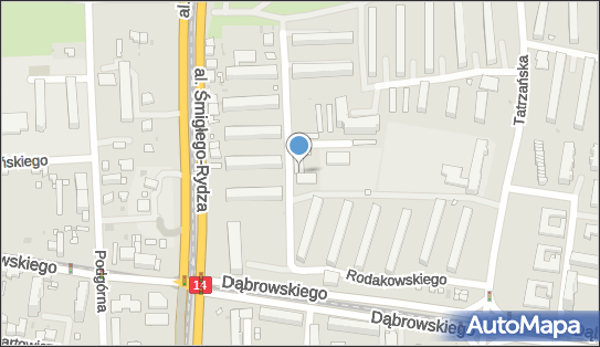 Paczkomat InPost LOD159M, Rodakowskiego 1, Łódź 93-277