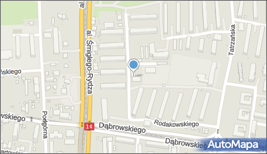 Paczkomat InPost LOD159M, Rodakowskiego 1, Łódź 93-277