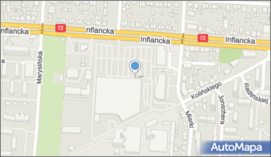 Paczkomat InPost LOD27N, Inflancka 45, Łódź 91-852