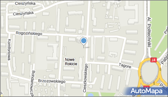 Paczkomat InPost LOD56BAPP, Cieszkowskiego 11, Łódź 93-503