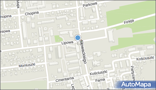 Paczkomat InPost LUR01M, Słowackiego 5B, Lubartów 21-100