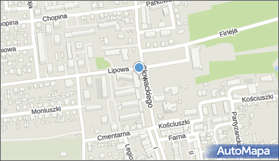 Paczkomat InPost LUR01M, Słowackiego 5B, Lubartów 21-100