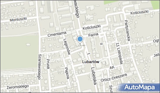 Paczkomat InPost LUR07M, Rynek I 13, Lubartów 21-100