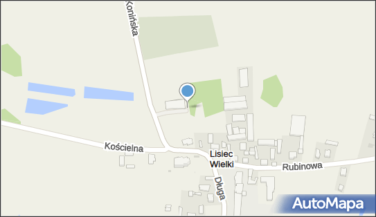 Paczkomat InPost LVI01M, Konińska 2, Lisiec Wielki 62-571