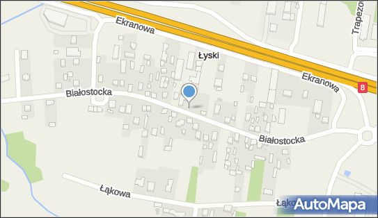 Paczkomat InPost LYI01G, Białostocka 28, Łyski 16-070