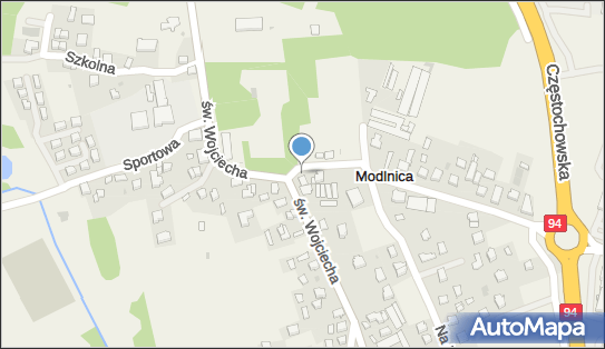 Paczkomat InPost MDA02M, Świętego Wojciecha 56, Modlnica 32-085