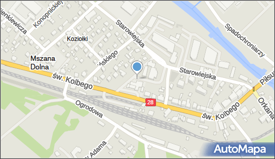 Paczkomat InPost MDL01E, Świętego Maksymiliana Marii Kolbego 22a 34-730