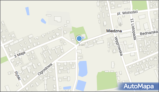 Paczkomat InPost MDN01M, Ogrodowa 3A, Miedzna 07-106