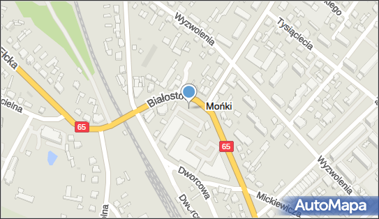 Paczkomat InPost MON02M, Białostocka 8, Mońki 19-100