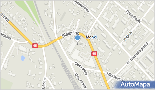 Paczkomat InPost MON02M, Białostocka 8, Mońki 19-100