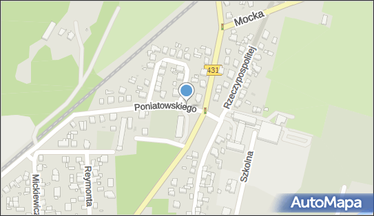 Paczkomat InPost MOS01ML, Poniatowskiego 1B, Mosina 62-050