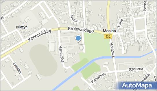 Paczkomat InPost MOS01M, Harcerska 3-5, Mosina 62-050