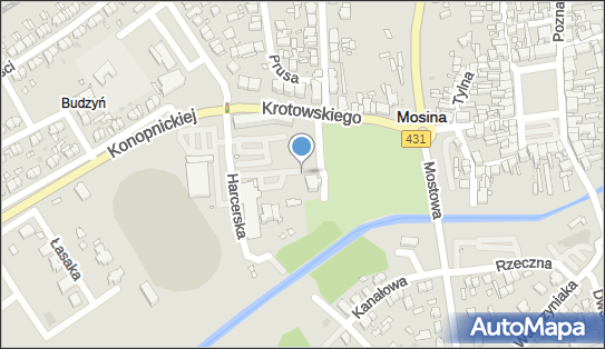 Paczkomat InPost MOS01M, Harcerska 3-5, Mosina 62-050