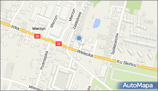 Paczkomat InPost MRN01N, Welecka 1A, Mierzyn 72-006