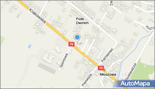 Paczkomat InPost MSO01BAPP, Krakowska 107, Młoszowa 32-540