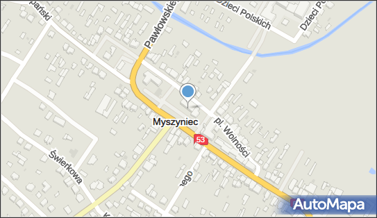 Paczkomat InPost MSZ01HP, pl. Wolności 59, Myszyniec 07-430