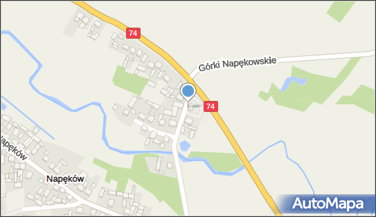 Paczkomat InPost NAPE01M, Napęków 62b, Napęków 26-004