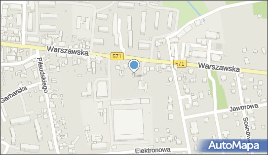 Paczkomat InPost NAS01N, Warszawska 60C, Nasielsk 05-190