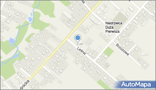 Paczkomat InPost NDA01M, Leśna 1, Niedrzwica Duża 24-220