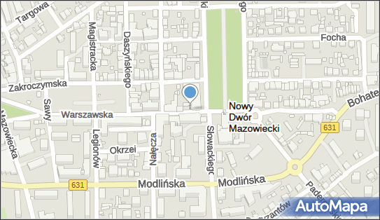 Paczkomat InPost NDM13M, Warszawska 2, Nowy Dwór Mazowiecki 05-100