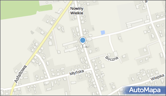 Paczkomat InPost NNW01BAPP, Główna 6, Nowiny Wielkie 66-460